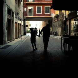 People walking on street