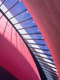 Low angle view of spiral staircase