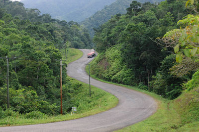 Road passing through country road