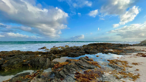 Scenic view of sea against sky