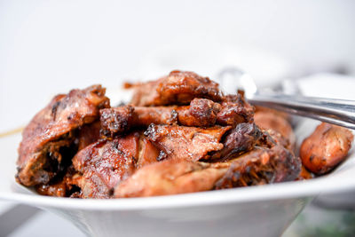 Close-up of food in plate