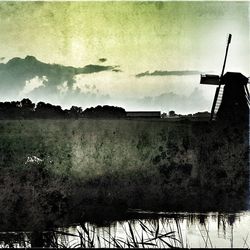 View of field against sky