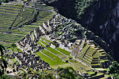 Aerial view of a temple