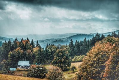 Scenic view of landscape against sky