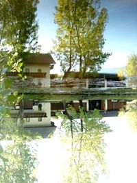 Built structure with trees in background