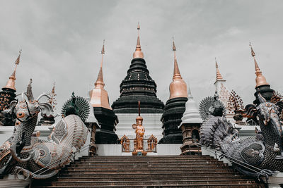 View of temple building against sky