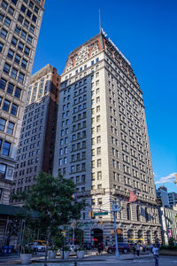 Low angle view of buildings against sky