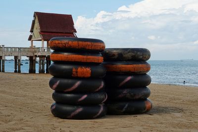 Buoy at beach