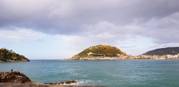 Panoramic view of sea against sky