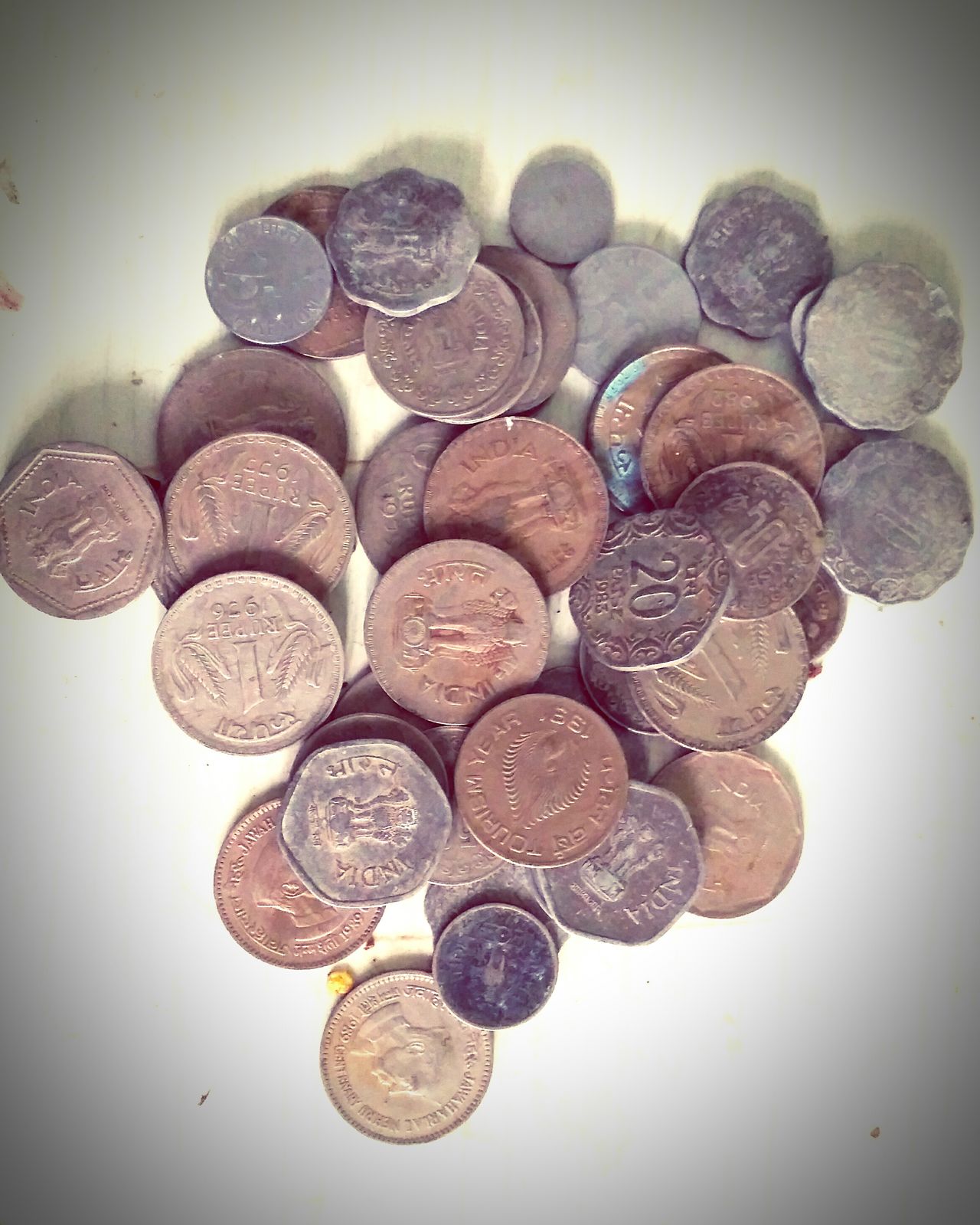 Indian coins coin close-up