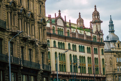 Low angle view of building against sky