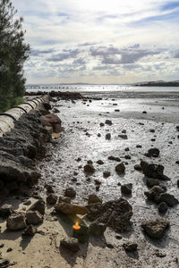 Scenic view of sea against sky