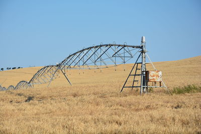 Low angle view of built structure against clear sky