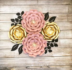 High angle view of various flowers on table