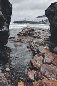 Scenic view of sea against sky