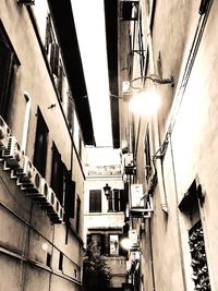 Low angle view of buildings in city