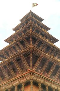 Low angle view of temple