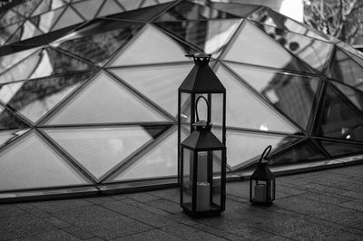 Close-up of built structure against sky