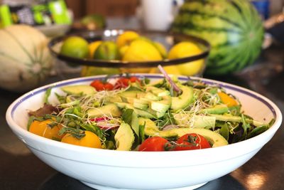 Close-up of salad in bowl