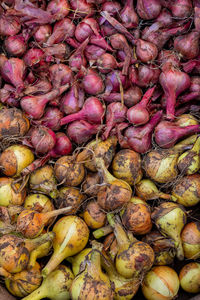 Full frame shot of vegetables for sale at market stall