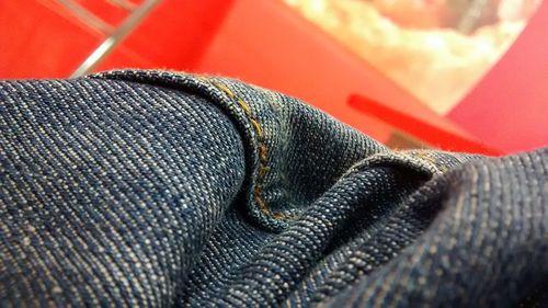 Close-up of red fabric