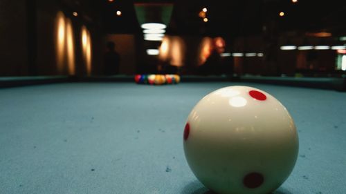 Close-up of ball on table