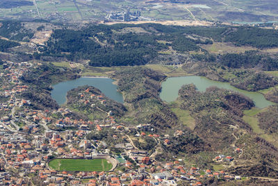 High angle view of landscape