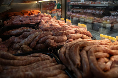 Close-up of food for sale at market stall