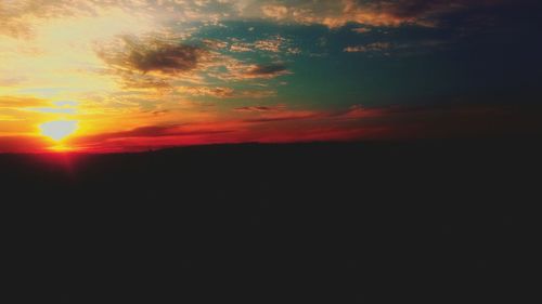 Scenic view of sky during sunset