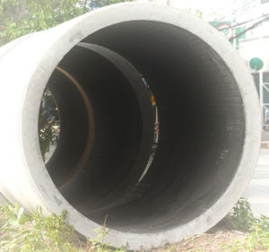 Close-up of pipe on field