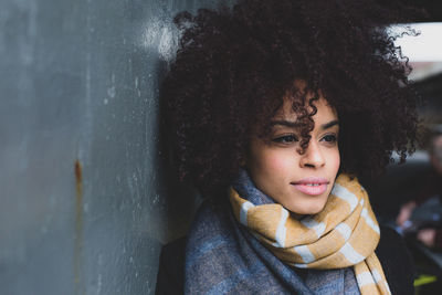 Portrait of beautiful young woman