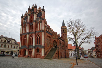 High angle view of church