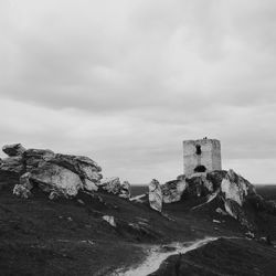 Old ruins against cloudy sky