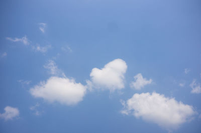 Low angle view of clouds in sky