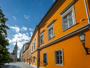 Low angle view of building against sky