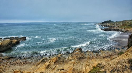 Scenic view of sea against sky