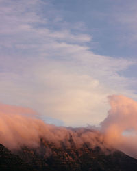 Scenic view of landscape against sky during sunset