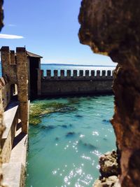 View of canal along buildings