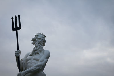 Low angle view of statue