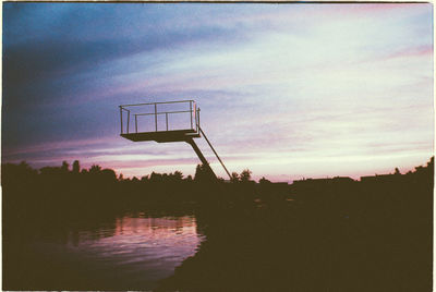 View of basketball hoop