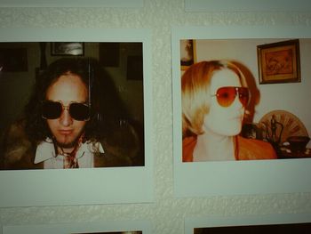 Portrait of young woman in mirror