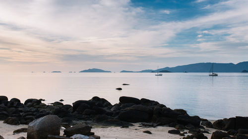 Scenic view of sea against sky