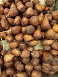 Full frame shot of beans at market stall