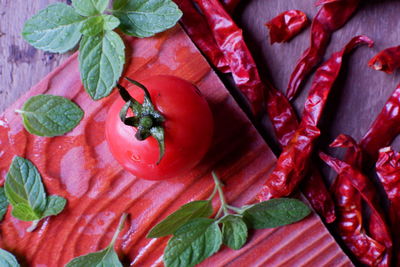 Full frame shot of chopped vegetables