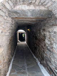 Corridor of old building