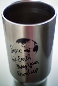 Close-up of coffee cup