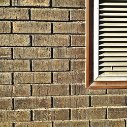 Full frame shot of brick wall of building