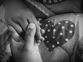 Close-up of woman hands