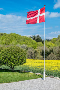 Danish flag in