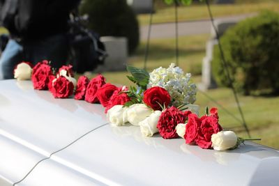 Close-up of rose bouquet